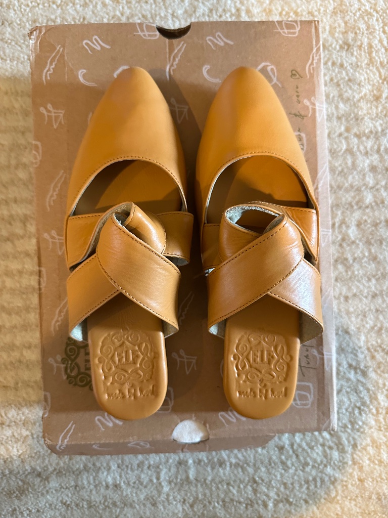 Taj Mahal Pointy Leather Mules